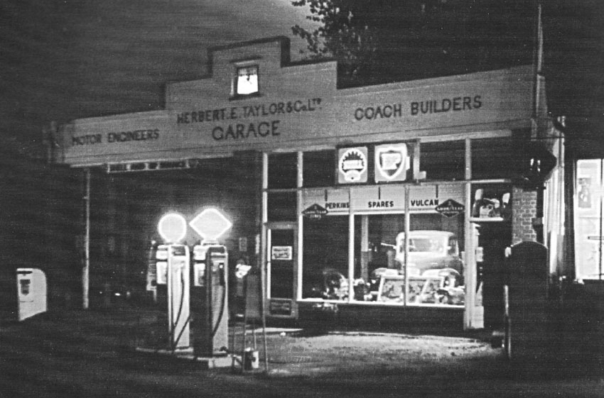 The Garage at Cringleford at Night