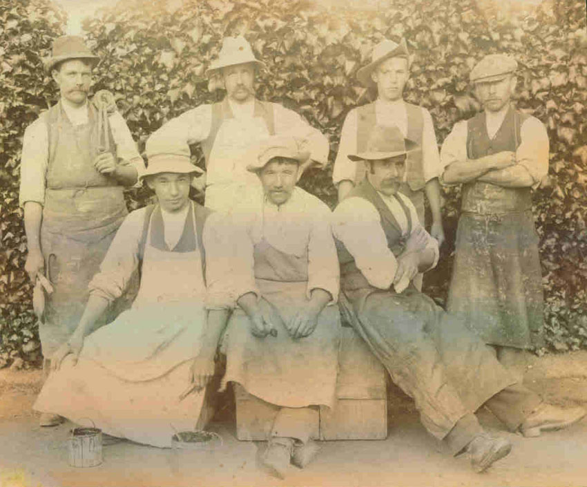 workmen of Edward Taylor during early 1890's